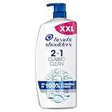 Head & Shoulders 2-in-1 Anti-Schuppen Shampoo und Spülung (900 ml), , Damen und Männer Haarpflege kombi, Anti-Haarverlust, gegen juckende Kopfhaut, fettiges Haar, Classic Clean