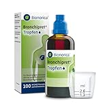 Bronchipret® Tropfen – extra stark mit 3-fach Effekt bei Husten und akuter Bronchitis, hochkonzentriert* und pflanzlich, mit Thymian-Efeu-Kombination, 100 ml, Tropfen