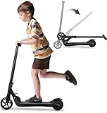 Riding'times E Scooter Kinder 4-10 Jahre,Klappbarer E Roller mit 100W Motor,12km Reichweite und 10km/h Höchstgeschwindigkeit Ladezeit nur 3.5 Stunden Kids