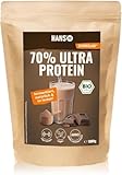 HANS Brainfood 90% Bio ULTRA fermentiertes Erbsenprotein Pulver cremig 3kg Schoko - Veganes Proteinpulver cremig Mit Optimalem Aminosäurenprofil & Gut löslich - Bio Protein Pulver (1000g) (3000g)