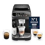 De’Longhi Magnifica Evo - Perfetto Kaffeevollautomat mit LatteCrema-Milchaufschäumer, 7 One-Touch-Getränke, Cappuccino, Espresso Kaffeemaschine, Soft-Touch-Bedienfeld, Schwarz (ECAM292.81.B)