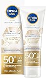 NIVEA SUN Anti-Pigmentflecken Sonnenschutz mit LSF 50+, nicht fettendes Sonnencreme Fluid mit patentiertem LUMINOUS630® & hohem LSF, UV Gesicht Experte Anti Pigmentflecken Sonnenschutz (40 ml)