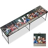 RedCupShop® Bierpong Tisch Letztes Abendmahl | Klappbarer Bierpongtisch mit Tragegriffen | Partyspiele für Erwachsene