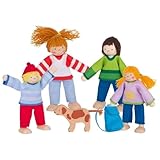 Goki 51863 Biegepuppen Camping-Familie, 2 Monate to 12 Jahre