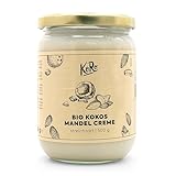 KoRo - Bio Kokos Mandel Creme 500 g - Feine und süßliche Vanillenote - Vegane und laktosefreie Ballaststoffquelle - Vielseitig einsetzbar als Aufstrich, Topping oder in Desserts