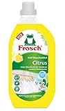 Frosch Citrus Voll-Waschmittel, 1,5L, 25 Waschladungen, Flüssigwaschmittel für Weißwäsche, Zitronenduft, 20°-95°C