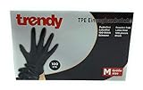 MC-Trend 100 Stück TPE Einweg Handschuhe Schwarz Einmalhandschuhe puderfrei Latexfrei in Spenderbox (Medium)