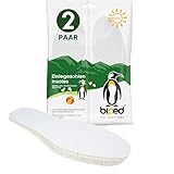 biped 2 Paar Barfuß Einlegesohlen - desodorierend mit dezent frischem Duft - Frotteesohlen aus Baumwolle und weicher Natur Latex Polsterung z2774(38-39)