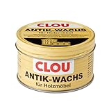 Clou Antik-Wachs, farblos: Möbelwachs mit naturreinem Bienenwachs, für antike Möbel und Holzoberflächen, pflegt und schützt natürlich, 375 ml