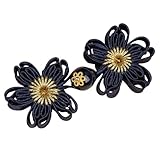 Blumenförmiger Stoff Cheongsam Traditionelle Chinesische Knotenknöpfe Für Kleidermäntel Mäntel Dekorative Nähverschlüsse Nähen Basteln Knopfzubehör