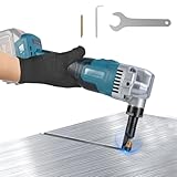Kocusu Blechknabber Akku,Knabber 1900SPM,Blechschere Elektrisch Kompatibel mit Makita 18V(Ohne Akku),Blechnibbler Aufsatz 950W,Metallknabber 3 Stufen Einstellbar zum Edelstahl,Eisen,Aluminium