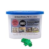 AKTIVHANDEL 12 x Luftentfeuchter Granulat, 230 g, gegen Schimmel, Rost, schlechte Gerüche, ohne Duft, bis zu 550 ml Feuchtigkeitsaufnahme inkl. Einkaufswagenchip