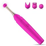 Hochfrequenz Klitoris Vibratoren für Sie Klitoris und G-Punkt, Proxoxo Flatternder Klitoris Vibrator mit Rotierender & Runder Ersatzkopf Silikon Klitoris G-Punkt Stimulator, Sexspielzeug für Frauen