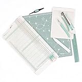 Craftelier - Premium Scrapbooking und Crafting Starter Set | Enthält Schneidematte, Metall-Lineal, Skalpell, Cutter, Profi-Schere, RillWerkzeug, Mini-Marker-Board und PräzisionsPinzette