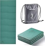 Avoalre Yogamatte rutschfest,173 X 61CM Tragbare Trainingsmatte 5MM,reise Yogamatte faltbar Gymnastikmatte, ideale für Reise,Yoga, Pilates & Workout