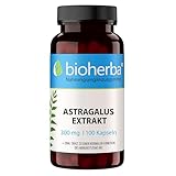 Astragalus Kapseln – 100 Stück hochdosiert mit 300 mg von BIOHERBA PZN 19641902