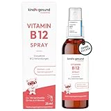 Vitamin B12 Kinder Spray – vegan & kindgerecht dosiert – 10 µg Methylcobalamin pro Sprühstoß – 6 Monate Versorgung – für Kinder & Jugendliche – ohne Zucker & Zusatzstoffe – von kindgesund