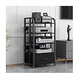 Großer Medienständer mit Schublade für Audio-Video-Ausrüstung Organisation im Wohnzimmer oder Büro