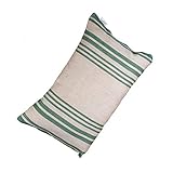 FinTec gestreiftes Saunakissen Streifen grün I 400 x 200 mm...