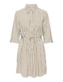 ONLY Damen Onlsarah Shirt Dress WVN Blusenkleid, Weiß, M EU