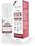 NutriStella Eisen Spray - B12+B6 - Neue Formel - Ohne Zucker - Hochdosiert - Alternative zu Tabletten und Kapseln - Magenschonend - 75 wirksame Tagesdosen - Immunität - Bekämpfung von Müdigkeit