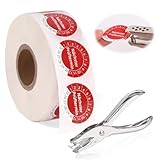 1000 Stück 30mm Prüfplaketten für Leitern Tritte mit 3mm Rundloch Locher, Mehrjahresprüfplaketten, Wartungsetiketten, Nächster Prüftermin