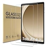 WD&CD 2 Pack Schutzfolie kompatibel mit Samsung Galaxy Tab A9 8.7', 2.5D Tempered Glass Screen Protector, 9H Hardness【Anti Scratch】【Bubble Free】