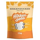 Birkengold Birkenzucker Xylit 1 kg Beutel | 100% Xylit aus Finnland | aus Birken- und Buchenrinde | vegan | 40% weniger Kalorien als Zucker | glutenfrei | zahnfreundlich
