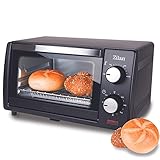 Mini Backofen 9 Liter | 60 min Timer | 800 Watt | 100°-230°C | Minibackofen | Backofen | Mini Oven | Camping Ofen | Kleiner Backofen | Kleiner Ofen