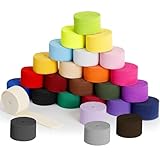 Gummibänder zum Nähen 26 Farben 20mm Elastisches Breit Einfassband, Buntes Nähen Gummiband Flach Gummiband für Nähzubehör DIY Handwerk