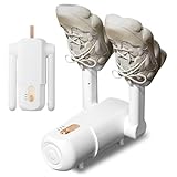 Schuhtrockner Elektrisch,2 Paar Stiefeltrockner mit 120mins Funktion,Schuhwärmer mit UV-Licht,3-Einstellung Stiefeltrockner Faltbar Design für Schuhe,Handschuhe,Hüte,Socken,Skistiefel