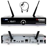 Octagon SF8008 UHD 4K Supreme Combo + 500GB Festplatte INTERN, Sat- Kabel- & DVB-T2 Receiver, E2 Linux & Define OS, mit Aufnahmefunktion, M.2 M Key, Gigabit LAN, Kartenleser, Sat to IP, WiFi