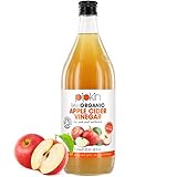 Pipkin 100% rohes Bioapfelessig, mit der Essigmutter, rein, unverarbeitet und ungefiltert, für Veganer und Vegetarier geeignet, koscher 473ml oder 964ml (964ml (Glasgefäß))