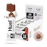 Huel Complete Nutrition Vegan Protein Bars | Dark Chocolate Raspberry | 13g Protein | 27 Vitamins & Minerals, 2g Sugar, Non-GMO, 100% Plant Based Snack | 12 Pack