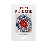 Piment D'Espelette auf Maiolika-Fliesenteller, Leinwand-Poster, Schlafzimmerdekoration, Landschaft, Büro, Raumdekoration, Geschenk, 60 x 90 cm