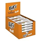 BiFi Roll Turkey - 30er Pack (30 x 45g) - Herzhafter Truthahn–Salami Fleischsnack – Snack im Teigmantel - für Unterwegs, im Büro oder beim Sport - mit Pfeffer, Koriander & Knoblauch