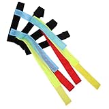 Abaodam 4 Stück Teiliges Flag Football Hüftgürtel Bunte Verstellbare Flaggenbänder für Jugendliche und Erwachsene Robustes Kinderfreundliches Material für Outdoor Sport Training und Teams