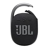 JBL CLIP 4 Bluetooth Lautsprecher in Schwarz – Wasserdichte, tragbare Musikbox mit praktischem Karabiner – Bis zu 10 Stunden kabelloses Musik Streaming