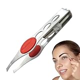 Augenbrauen -Pinzetten | Pinzette Für Gesichtshaare - Spitz ТWezer Für Augenbrauen | Precision Pweezer | Chin & Inggewachsenes Haar - Augenbrauеn -Pinzetten Professionell, LED -Licht Ƒous Frauen & Män