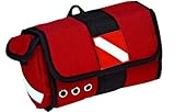 Innovative Scuba Concepts Maskentasche Maskenbox Schutzbox für Tauchmaske Cordura (Rot)