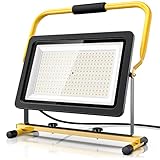 Brandson - 200W LED Baustrahler - Arbeitsscheinwerfer - Bauscheinwerfer - 288 SMD LEDs – 6400k - Standgestell und Tragegriff - 16000 Lumen – 4 m Stromkabel - Metallgehäuse