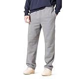 Amazon Essentials Herren Fleece-Jogginghose mit offenem Saum (erhältlich in Übergrößen), Hellgrau Meliert, M