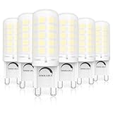 GOHDLAMP G9 LED 6000K Dimmbar 6er, 6000K AC220-240V 3W Ersatz 40W G9 Halogenlampe, 3W Glühbirne LED Leuchtmittel für Drinnen und Draußen Schmücken Beleuchtung Kein Flackern Glühlampe Table lamp