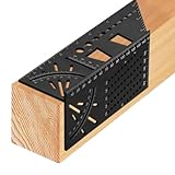 Gehrungswinkel-Messwerkzeug, 45/ABS Tischlerwinkel | Holzbearbeitung, quadratisches Größenmesslineal für dreidimensionale Gegenstände, zum Messen von Holz, Rohren