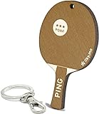 LIKY® Tischtennis Ping Pong - Schlüsselanhänger aus Holz mit Gravur Geschenk für Damen Herren Geburtstag Freizeit Anhänger Tasche Rucksack