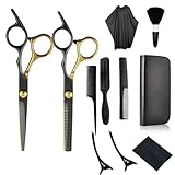 L6NqIAG Friseurscheren-Set, Haarschneide- und Effilierscheren-Set, professionelles Salon-Haarscheren-Set, Haar-Tools Friseurschere(Type4)