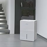 Newentor Luftentfeuchter 25L/Tag - für 215m³/80m² Räume - 3fach leiser - Stromsparend - Einfach zu bedienen - 10 Jahre Garantie - Mit Ablaufschlauch & Filter, Timer