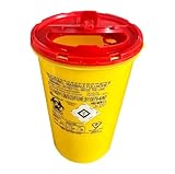 5x Nadelabfallbehälter 2 ltr (5er Set) Abwurfbehälter Kanülenbox Kanülensammler Nadelentsorgungsbehälter, Kanülen, Tattoo Nadelabwurfbehälter, Labor-Behälter scharfe Instrumente