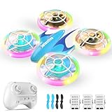 Mini Drohne für Kinder Spielzeug ab 6 7 8 9 10+ Jahre,RC Flugzeug Drone mit LED Lichter Indoor & Outdoor Weihnachten Geburtstags Geschenke für Jungen und Mädchen,3 Akkus,360°Flips