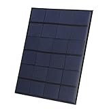 Solarpanel-Ladegerät, 3,5 W, 6 V, Energiesparend, Weißes, Monokristallines Silizium, Tragbares Mini-Solar-Ladegerät, Wasserdicht, Hocheffizient, Energiesparend Zum Aufladen von Fahrrad, Handy, Powerba